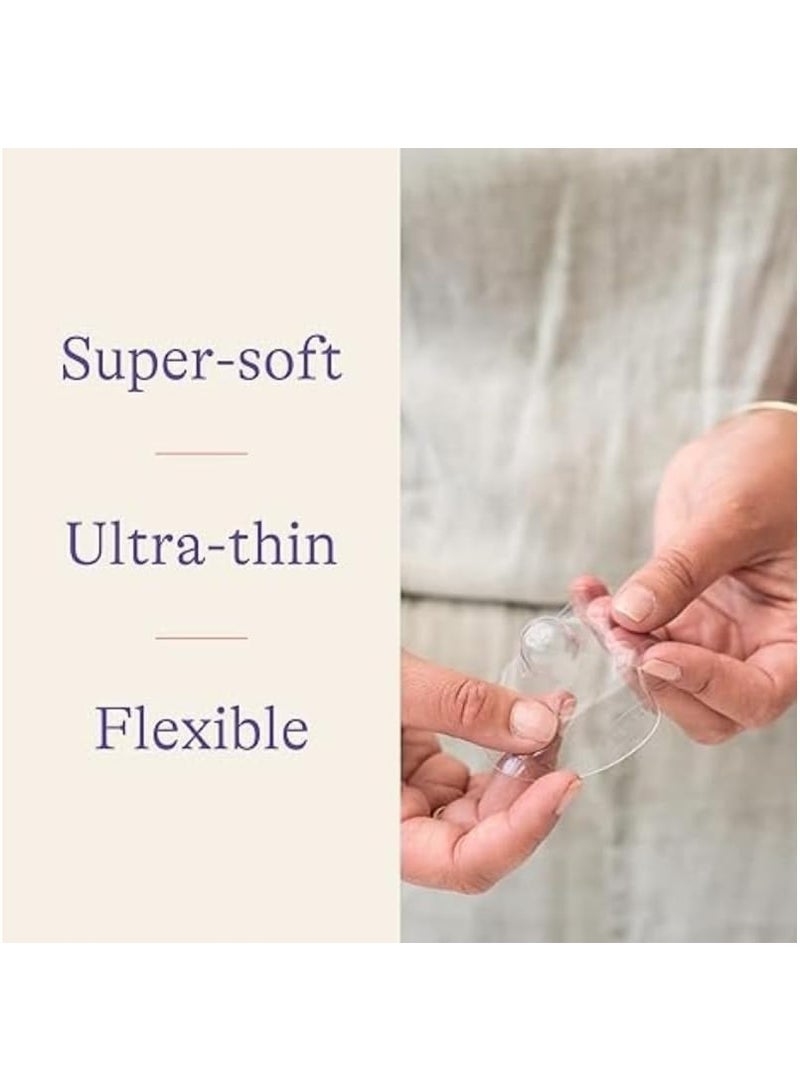 واقيات حلمات لاصقة، قطعتان | فائقة النعومة، رقيقة جدًا ومرنة | تساعد في التغلب على صعوبات الرضاعة الطبيعية - Image 3
