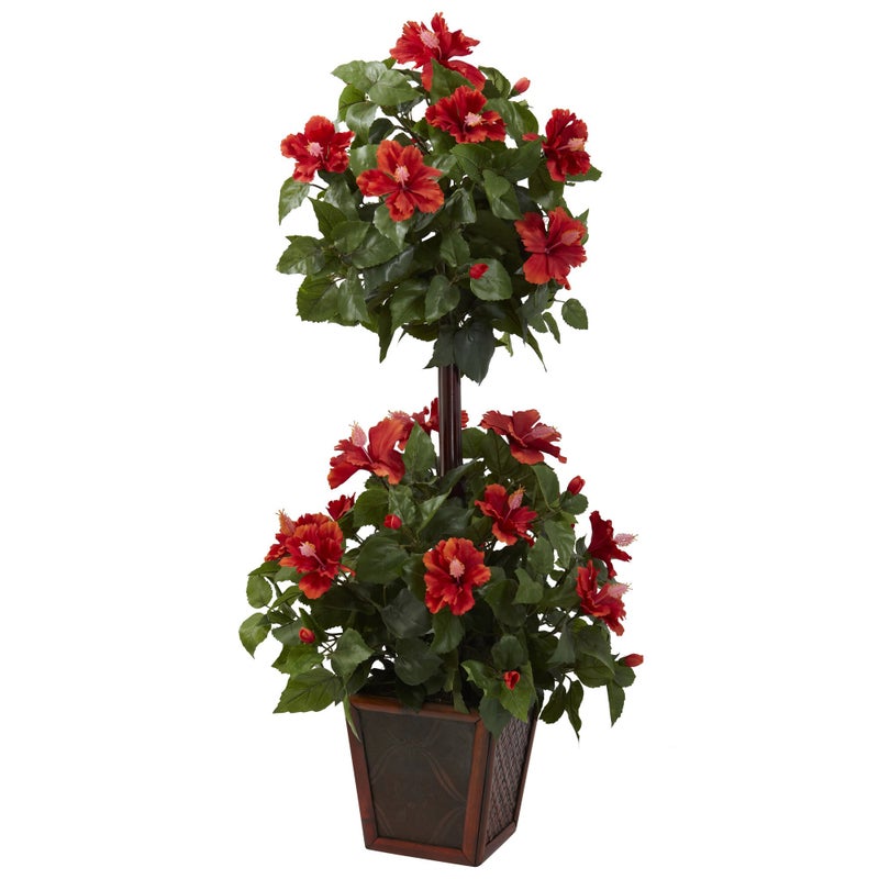 Nearly Natural Nearly Natural 39in Hibiscus Topiary 