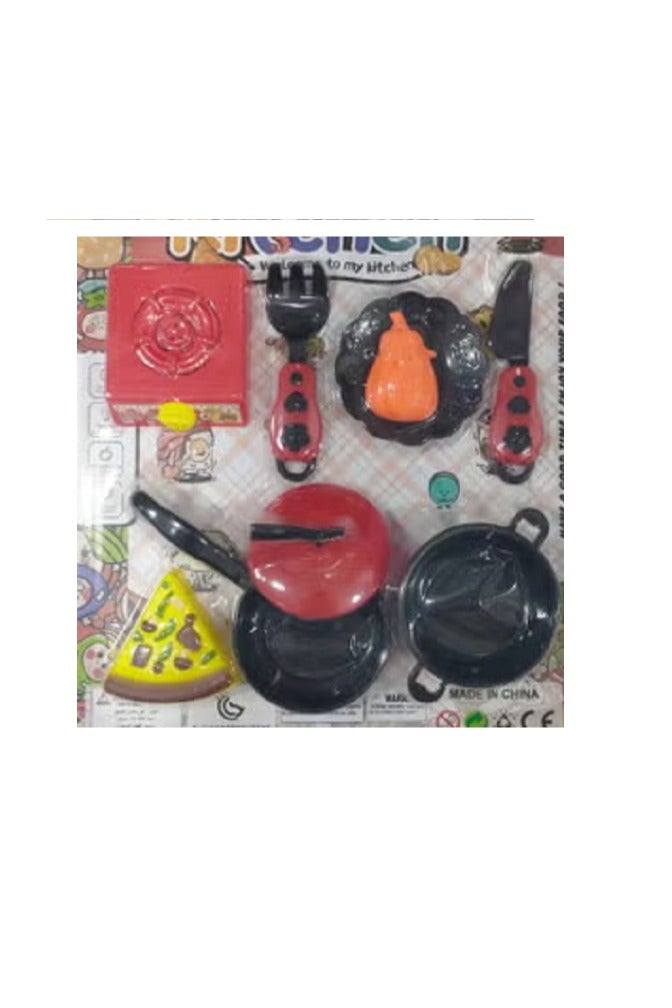 مجموعة أدوات طهي بلاستيكية محاكاة للمطبخ للأطفال