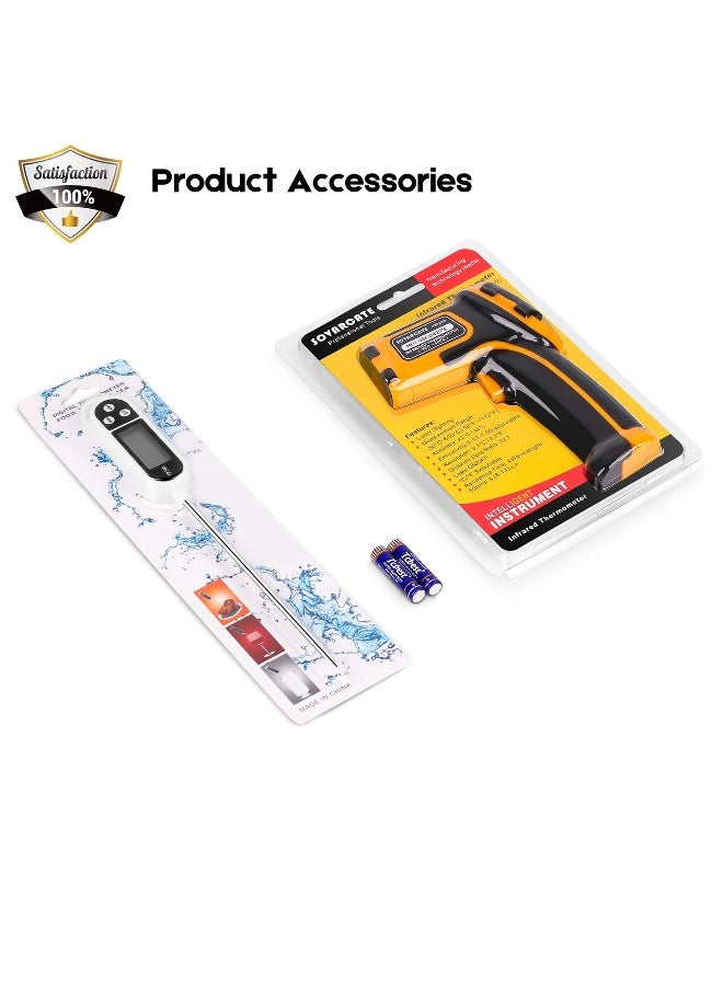 SOVARCATE - Infrared Thermometer Non-Contact Digital Laser Temperature Gun With Color Display - Image 1