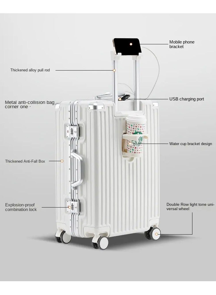 Travel Luggage 1Piece Sets suitable for short trips, PC+ABS Hard Shell Clearance Luggage Carry on Luggage Suitcase with TSA Lock Spinner Wheels Durable Lightweight Travel Luggage，USB Charging Port  - Image 2