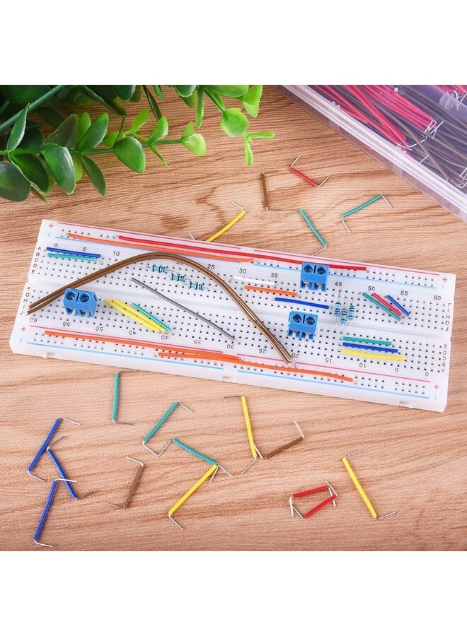 560PCS Jumper Wires Kit 14 Diferent Lengths Breadboard Connecting Lines Solderless Flexible Breadboard Jumper Wire Set Electronic Wires Multicolored Jumper Wires - Image 2