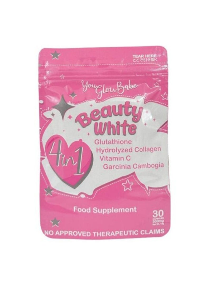 glo Beauty White 4 In 1 Supplement - Image 1