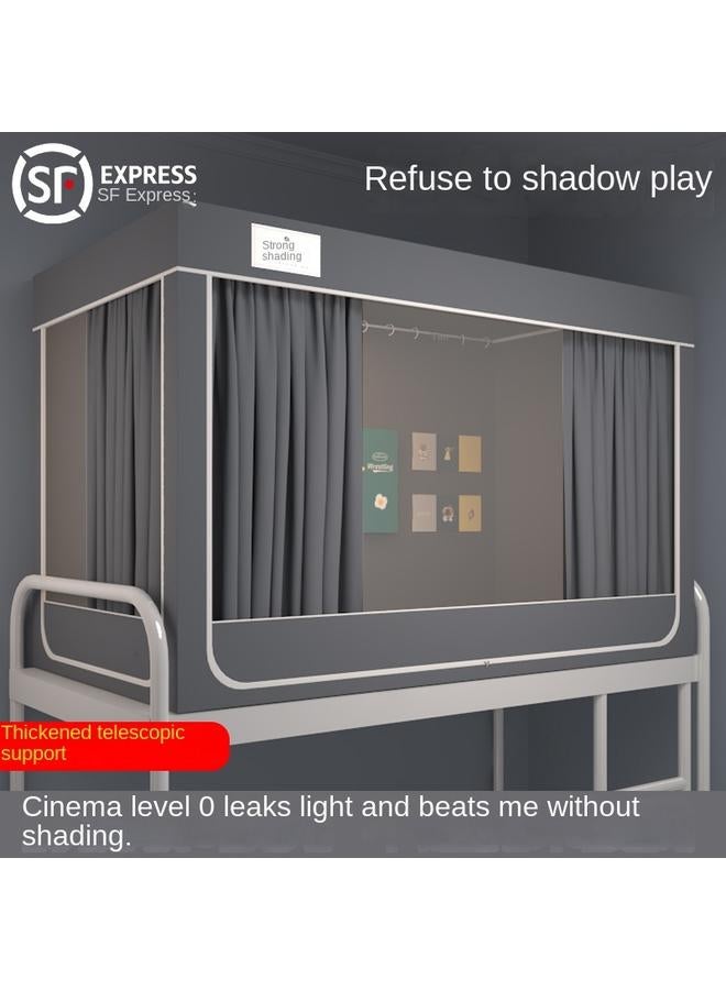 Bluejw A5L Student Dormitory Bed Curtain Bed Curtain Mosquito Net Integrated Lower Bed Upper Bed Single Bed Curtain Blackout Curtain Tent - Image 3