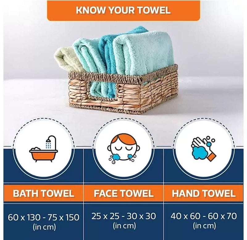 TRUEVELLI Royal King 100% Cotton Bath Towel 400 GSM Size:36x 72 Inch (Pack of 3 Piece) (Multi-Colour) - Image 5