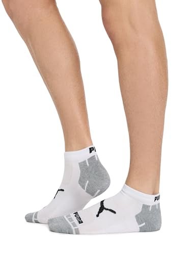 PUMA mens 8 Pack Low Cut Running Socks, White/Grey, 10 13 US - Image 5