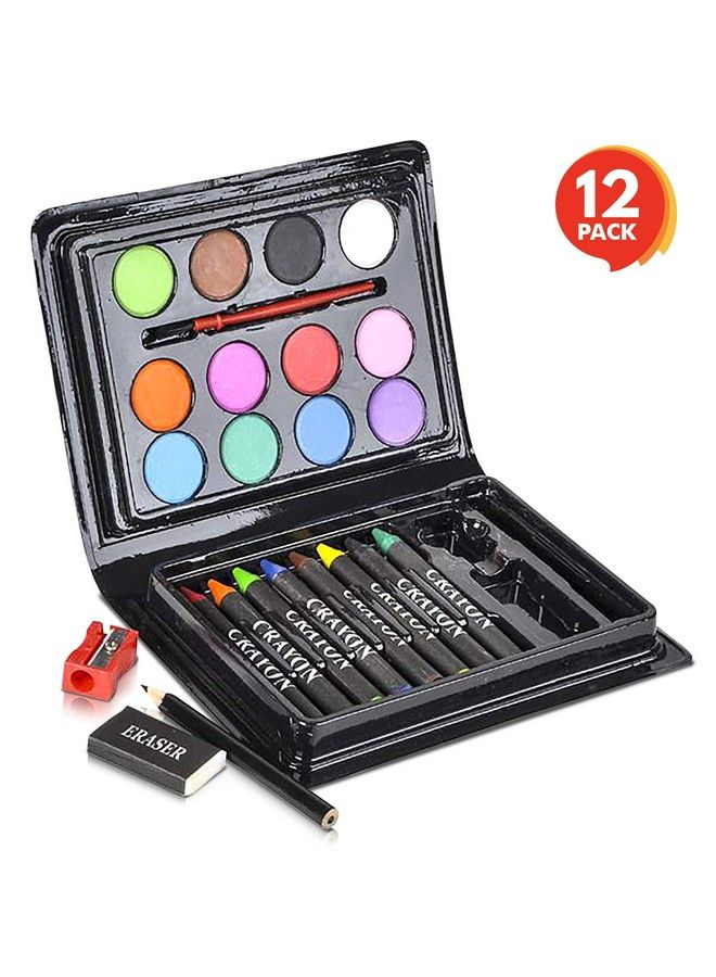 ArtCreativity Mini Art Sets For Kids Pack Of 1223Piece Kits With Watercolors Crayons Paint Brush And More Fun Art Supplies Party Favors For Girls And Boys Goody Bag Fillers Carnival Prize - Image 4