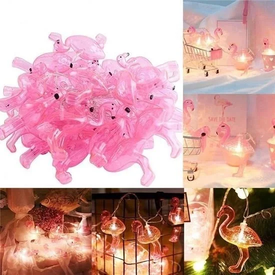 BYR 10LU Battery LED Flamingo Decorative Light Chain Lighting 1.5 mt [ tek]
