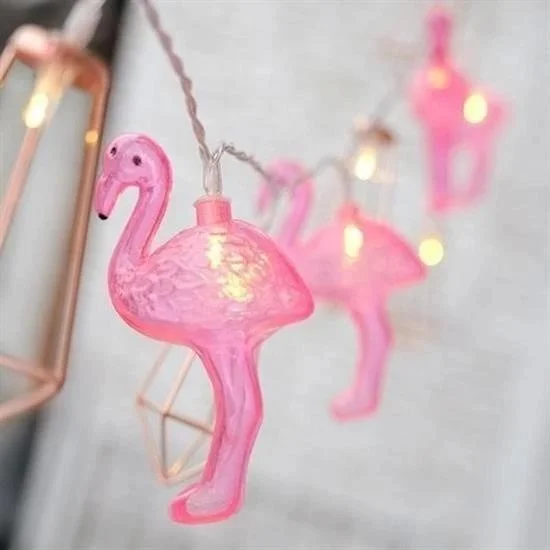 BYR 10LU Battery LED Flamingo Decorative Light Chain Lighting 1.5 mt [ tek]