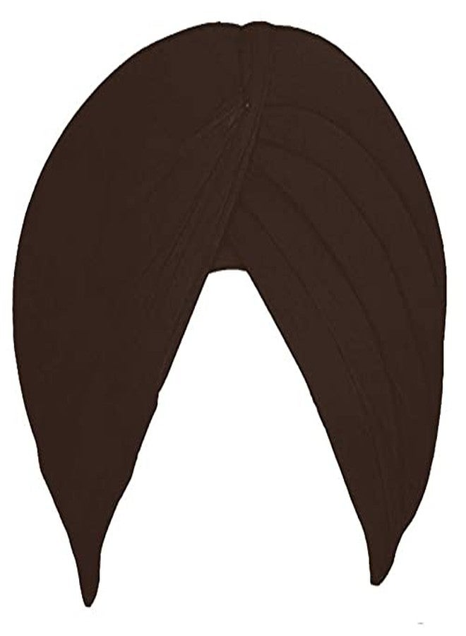 BISMAADH Men's 6 Meter with Silai Cap (Pack of 1) (Turban Brown with Silai-6_Brown_Free Size) - Image 1