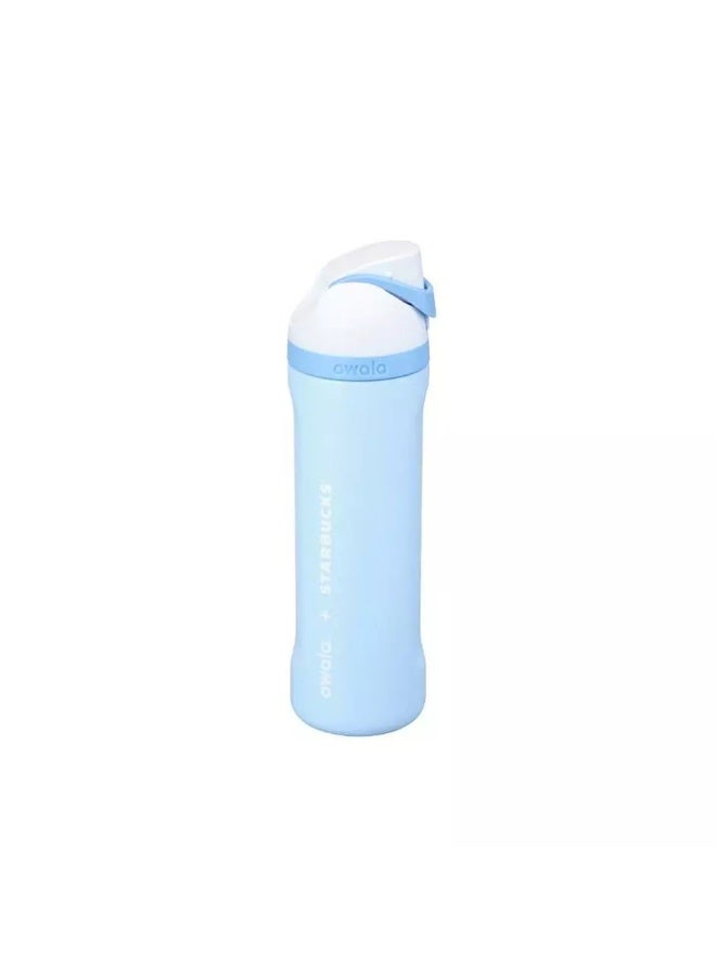Owala x Starbucks Freesip Insulated Water Bottle - 24hr Cold/12hr Hot, Dual Sip Lid (Blue/White) - Image 4