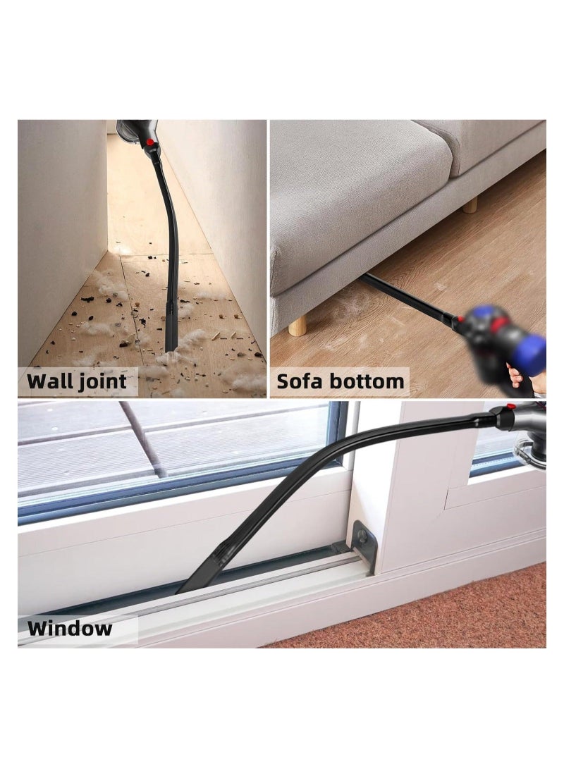 Captaintech 22 Inch Flexible Crevice Tool, Compatible With Attachment for Dyson V7 V8 V10 V11 V15 Cordless Vacuum Cleaners, the Perfect Vacuum Attachment Car Crevice, Dryer Vents, Window Sills, Corner Cleaning - Image 2