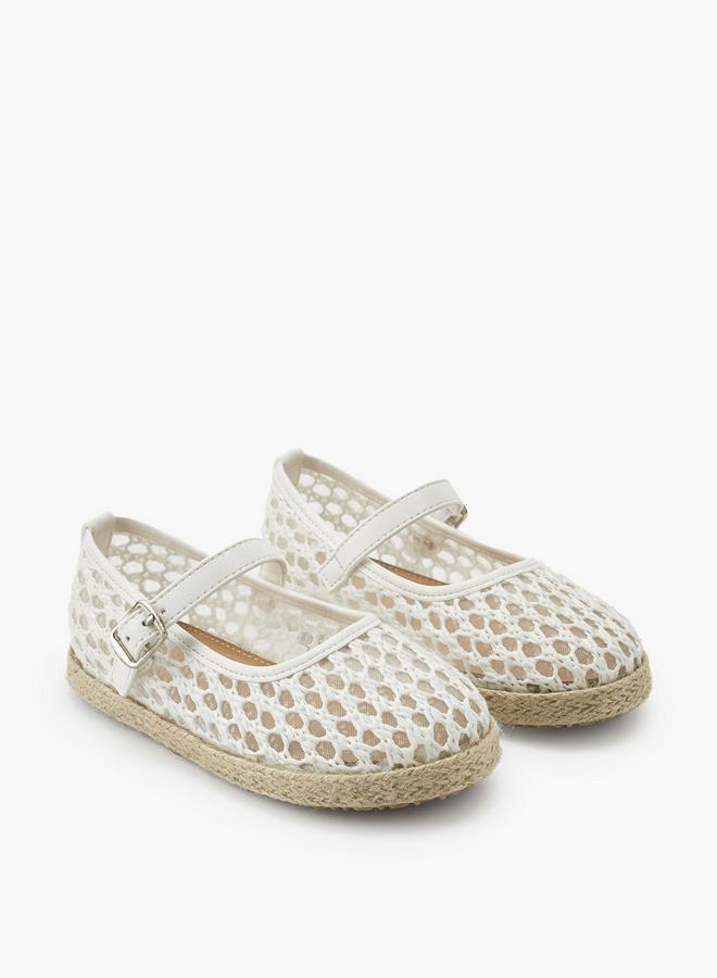 Peppermint Girls Hook & Loop Espadrille Mary Jane Shoes - Image 3