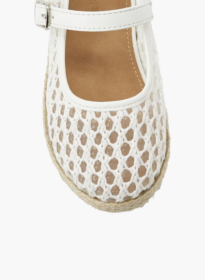 Peppermint Girls Hook & Loop Espadrille Mary Jane Shoes - Image 5