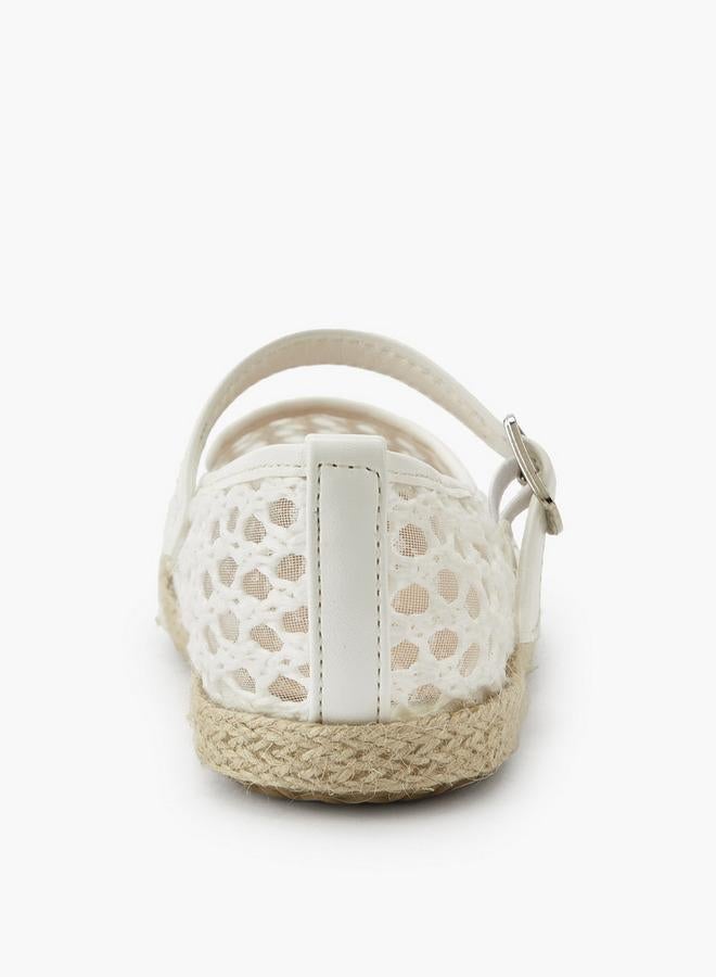 Peppermint Girls Hook & Loop Espadrille Mary Jane Shoes - Image 4