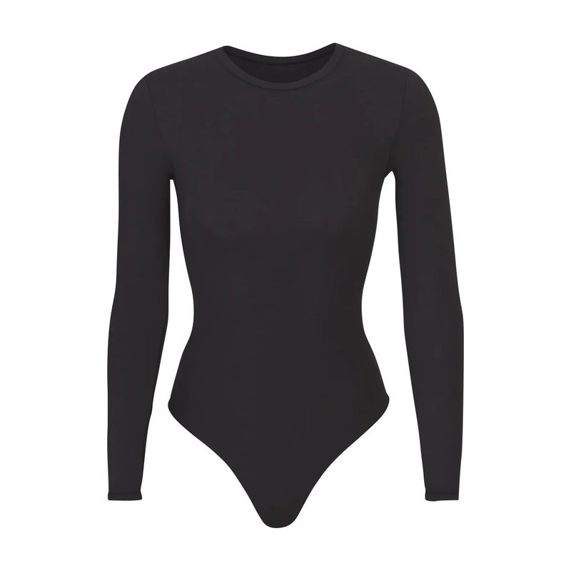 Skims Kardashian Same Style Round-Neck Long-Sleeved Plus Size Abdominal Body Shaping One-Piece Body Shaping - Image 1