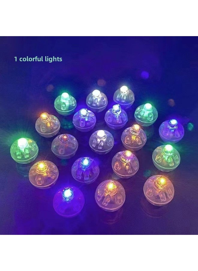 Mini LED Light Colorful Light Ball Light Yellow Light Flash Light Small Ball Light Plastic Doll Toy Accessories-Color:White Lantern Core Warm Lamp  - Image 2
