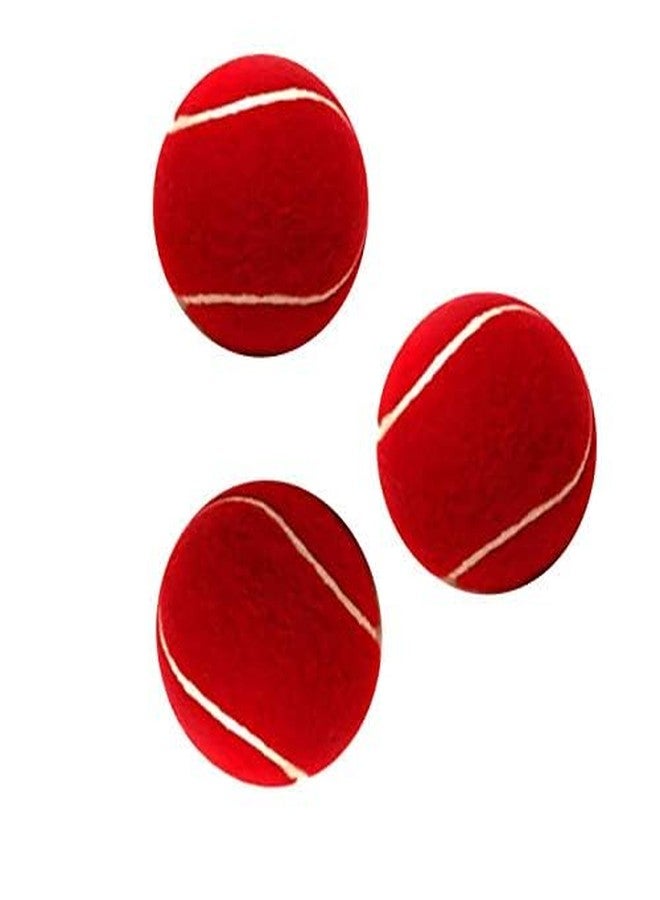 Spiro Soft Cricket Solid Tennis Balls Practice, Training for All Age Group, Recommended for Indoor/Outdoor Street & Beach Cricket (Pack of Six) (Color : Red) - Image 3