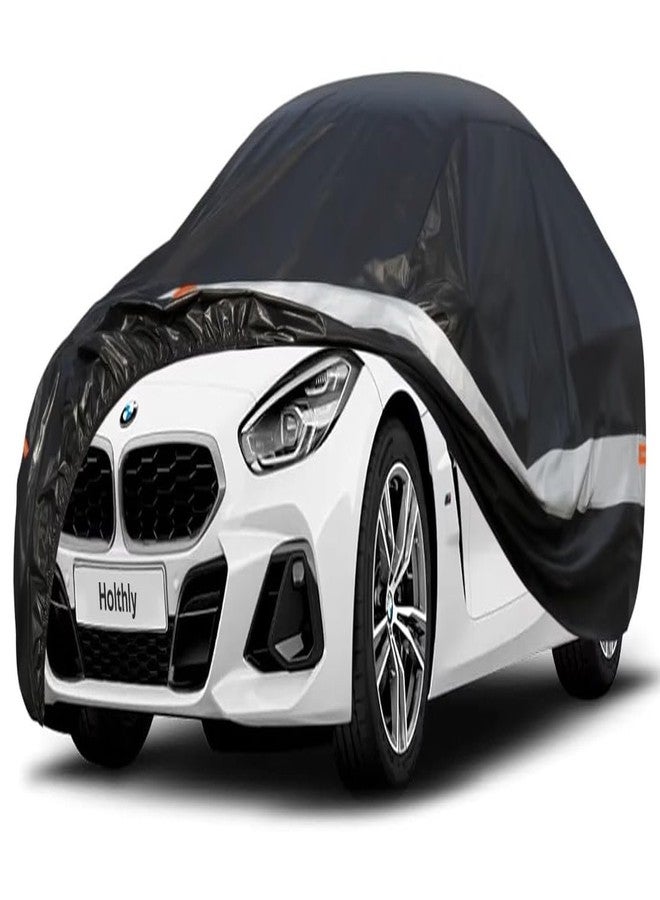 Holthly غطاء سيارة هولثلي ذو 10 طبقات، مصمم خصيصًا لسيارات BMW Z4 E85، E89، G29 (2009-2025)، مقاوم للماء، مناسب لجميع الأحوال الجوية، يوفر حماية كاملة من الشمس والغبار والمطر، مصنوع من القطن. أسود - Image 1