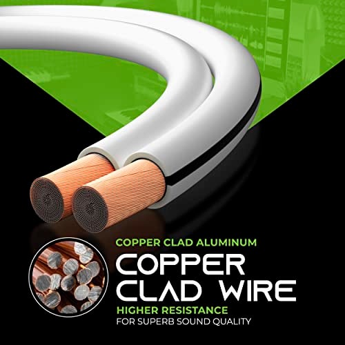 GEARit 12AWG Speaker Wire, Pro Series 12 Gauge Speaker Wire Cable (200 Feet / 60.96 Meters) Great Use for Home Theater Speakers and Car Speakers, White - Image 5