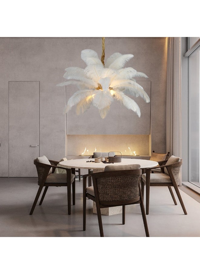 Modern white feather chandelier E14*4L, diameter 700 mm - pzsku/Z51E234C14C9F312508BAZ/45/_/1731577604/346b4e25-c5bc-4bb7-b82b-6d297005b1fb