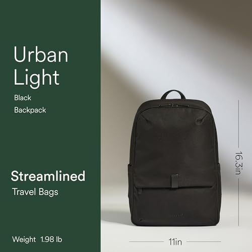 ANTLER Urban Light Backpack Rucksack with Laptop Pocket Suitcase Sleeve Travel Work Gym Bag for Men Women Black - Image 3