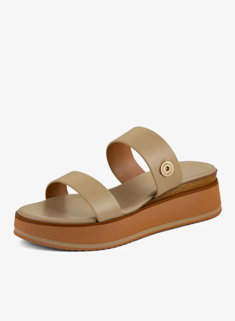 فينتشي صنادل إسفين متعددة الأشرطة للنساء