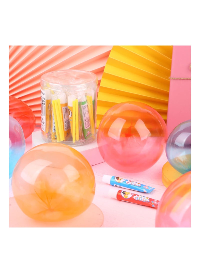20PCS Blow Plastic Bubbles Toy Set, Large Bubble Balloons Bubble Blowing Products Collection Kid-Friendly Bubble Blowing Toys for Kids Outside Party Birthday Gift Toddler Outdoor Toys  - Image 2