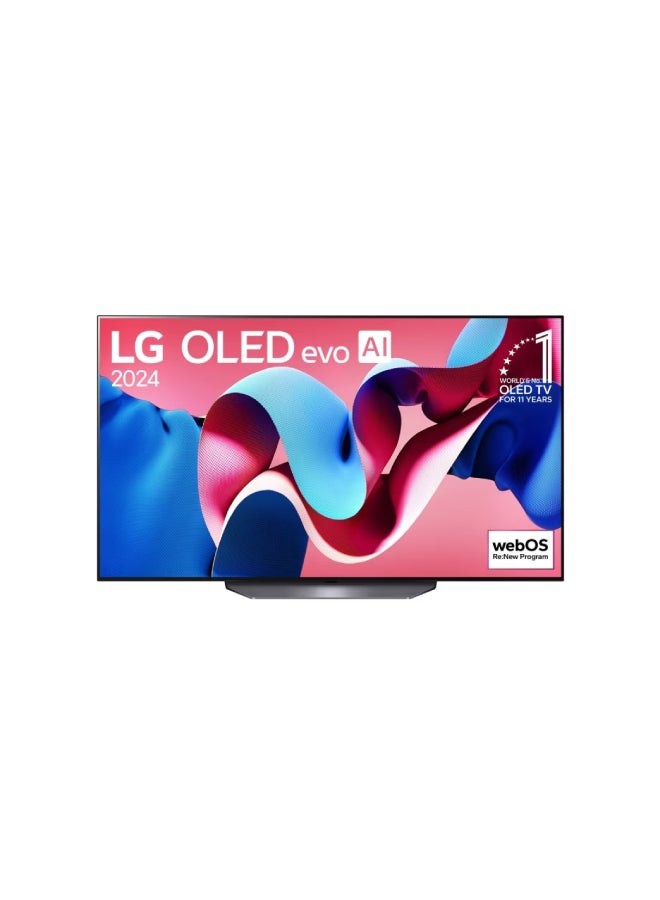 LG 55 Inch OLED evo CS4 4K Smart TV AI Magic Remote Dolby Vision WebOS24, 2024 OLED55CS4VA Black - Image 1