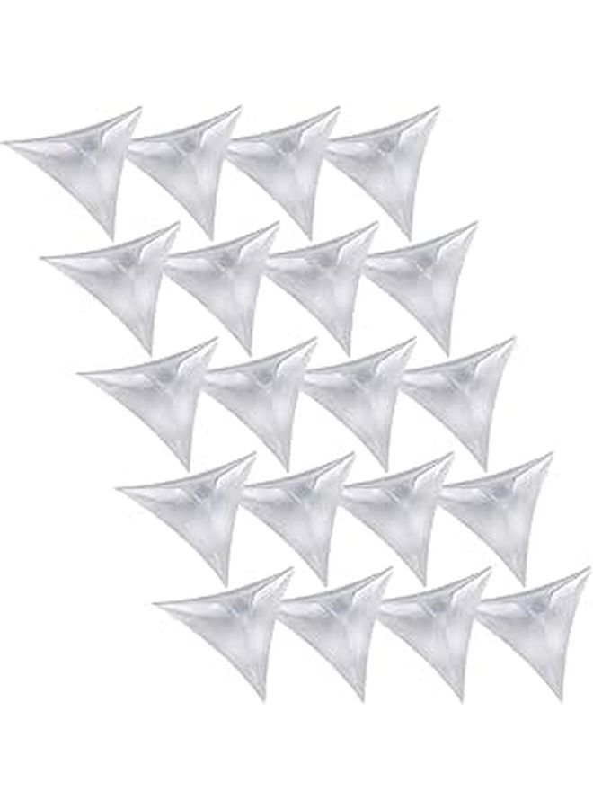 250 قطعة من واقيات الزوايا المثلثة من PVC لحماية حواف الأثاث وأدراج الخزائن وسلامة المنزل - Image 1