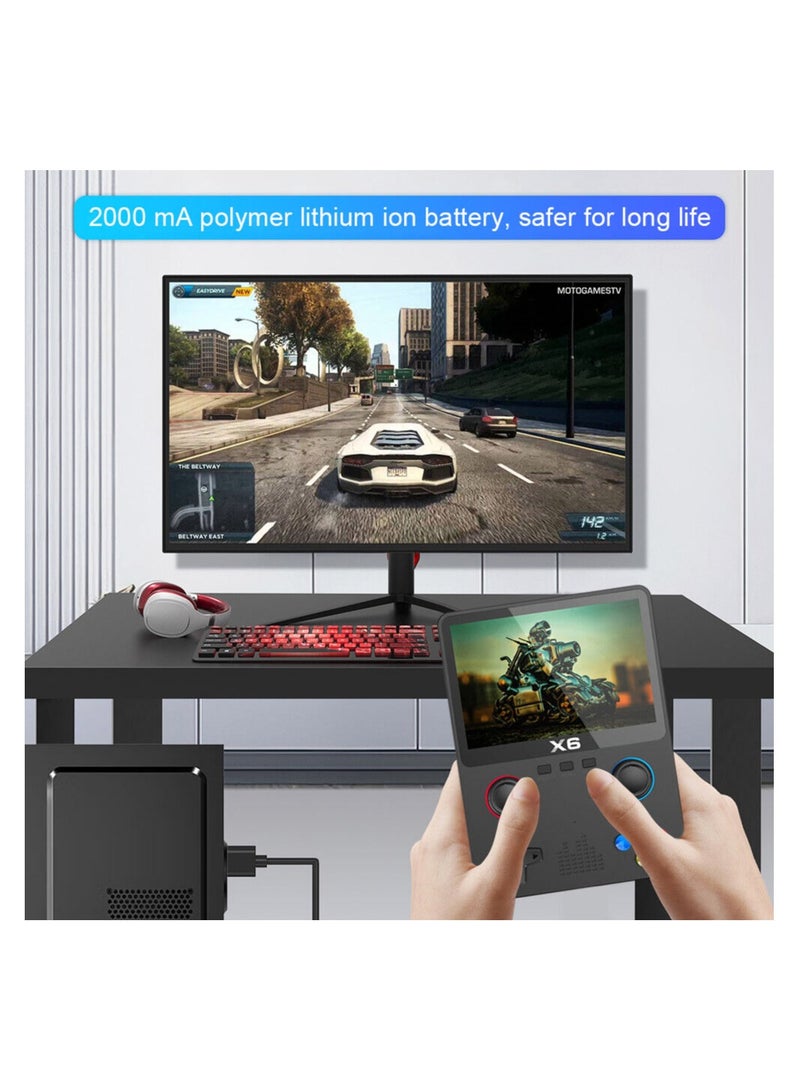 2023 New X6 3.5Inch IPS Screen Handheld Game Player Dual Joystick 11 Simulators GBA Video Game Console for Kids Gifts - Image 4
