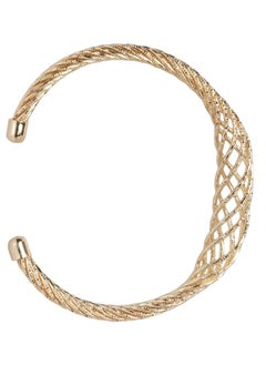 Just Peachy Just Peachy Gold-Plated Cuff Bracelet - Elegant & Stylish Design | Adjustable & Comfortable Fit | Ideal for Everyday Wear & Special Occasions | High-Quality Gold-Plating  - Image 1