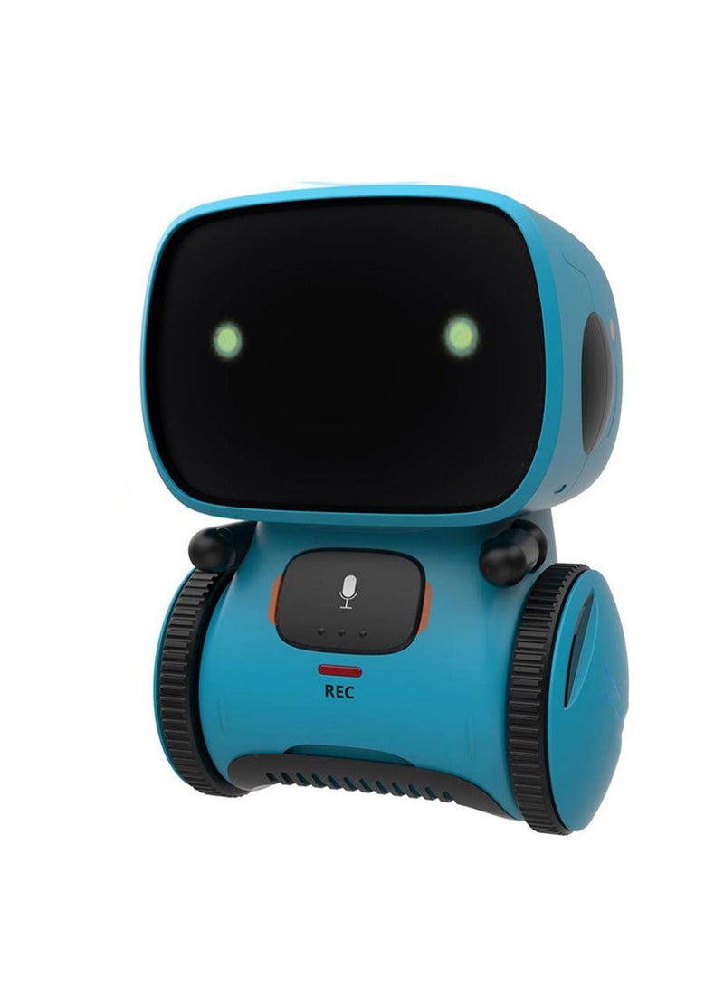 Blue English Boy And Girl Robot, Talking Toy, Smart Buddy And Teacher, With Voice Control And Touch Sensor, Can Sing, Dance, Repeat, Gift Toy For Kids Ages 3 And Up - Image 1