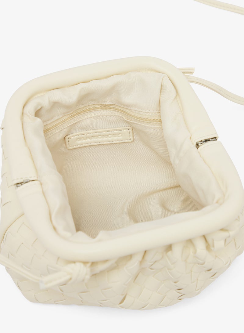GLAMOROUS Mini Woven Pillow Shoulder Bag - Image 5