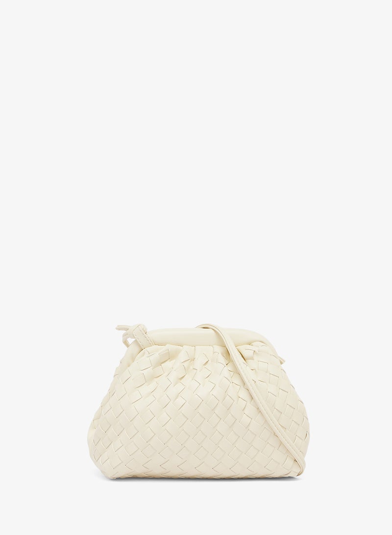 GLAMOROUS Mini Woven Pillow Shoulder Bag - Image 1