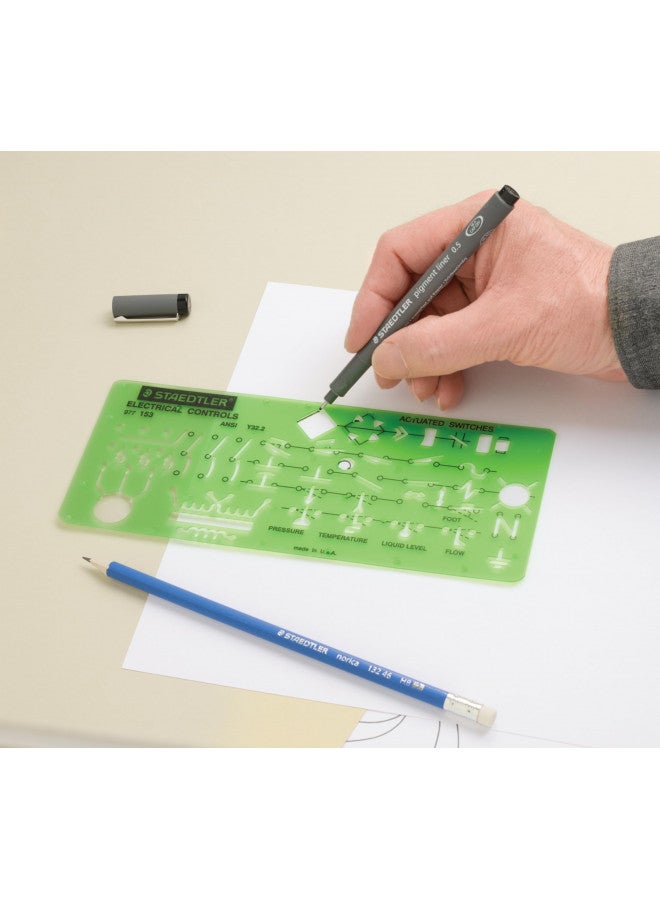 STAEDTLER Staedtler Technical Drawing Template (977 153 02) - Image 2