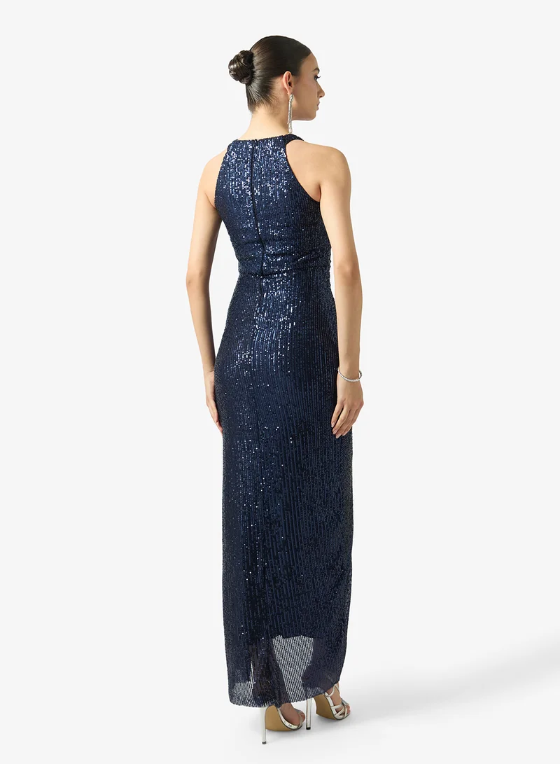 FYOR  Midnight Sequin One-Shoulder Gown for Women | Best Price UAE
