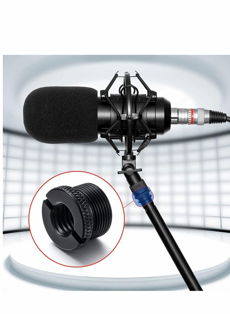 Y&D Screw Thread Adapter 3/8 Female to 5/8 Male, 8 Pack Universal Microphone Stand Threaded For Mic Micphone Stand, Plastic and Aluminum  - Image 3