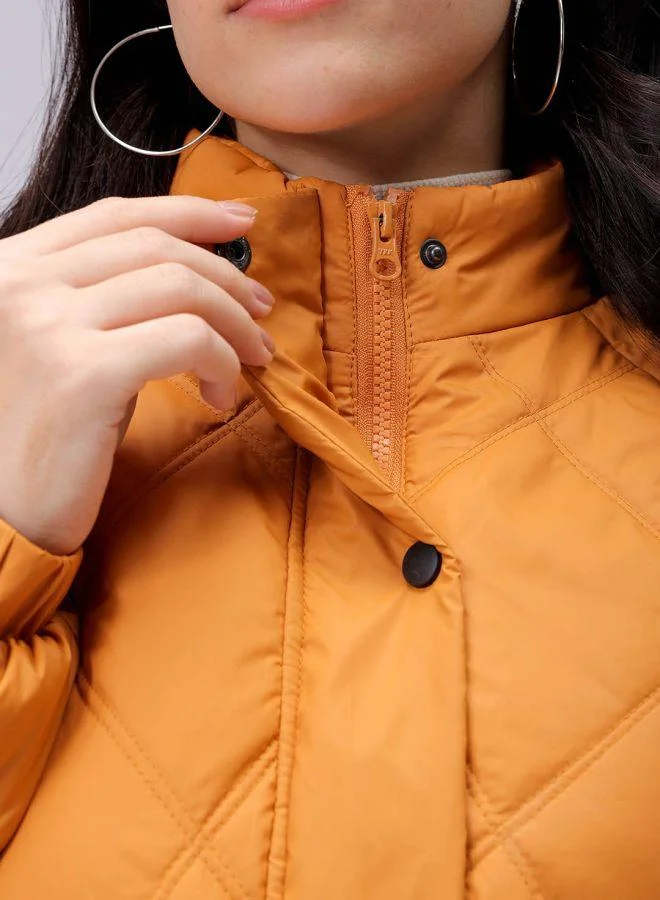 Freehand  Women Relaxed Fit Solid Quilted Jacket for Women | Best Price UAE