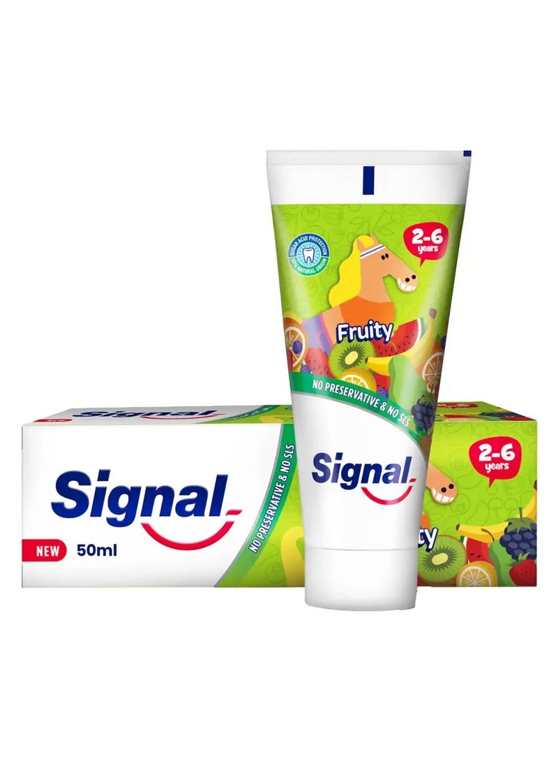 Signal Toothpaste for Kids - Age 2-6 years - Fruity Flavor
