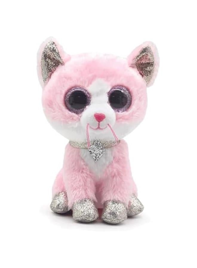 Beanie Baby Fiona Pink Cat Stuffed Animal Plush Doll (6inch)  - Image 1