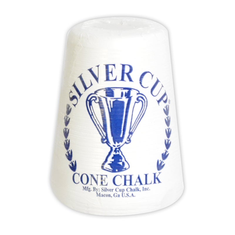 Hathaway Silver Cup Cone Talc Chalk, White - Image 1