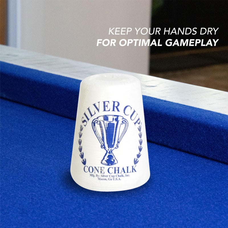 Hathaway Silver Cup Cone Talc Chalk, White - Image 4
