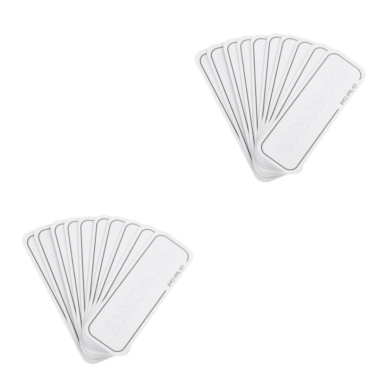 20 pcs UV Testing Cards Test Cards Cabinet UV Testing Cards - Image 1