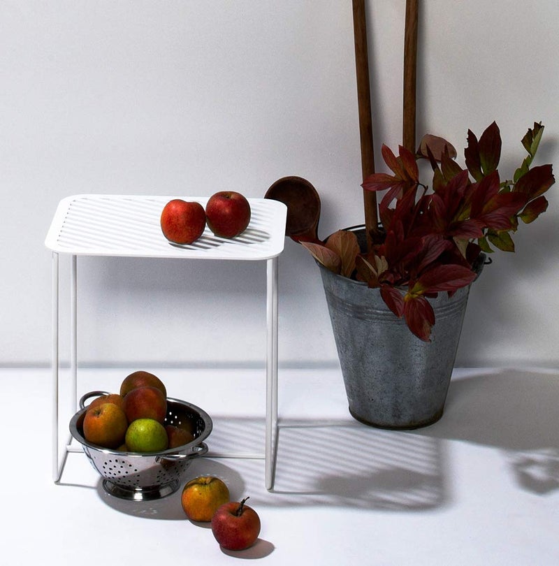 INDIAN DECOR INDIAN DECOR 49991 Premium Coffee TableCenter TableBedside TableSide TableCorner Table Living Room Small Table Small Square Table White40x40x 40 cm Made in India - Image 4