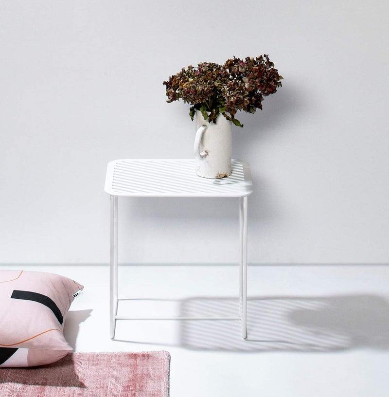 INDIAN DECOR INDIAN DECOR 49991 Premium Coffee TableCenter TableBedside TableSide TableCorner Table Living Room Small Table Small Square Table White40x40x 40 cm Made in India - Image 3