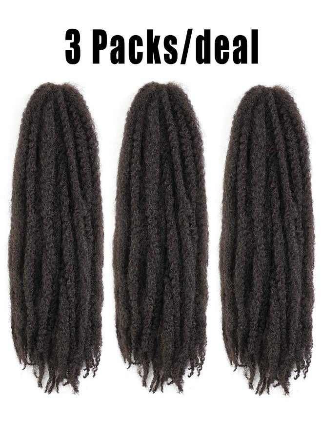 BAISAI 3 Packs Marley Twists Hair Long Twist Afro Kinky Braiding Hair for Twists Synthetic Crochet Hair 18 Inch 100g/pack(4#) #4 - Image 3