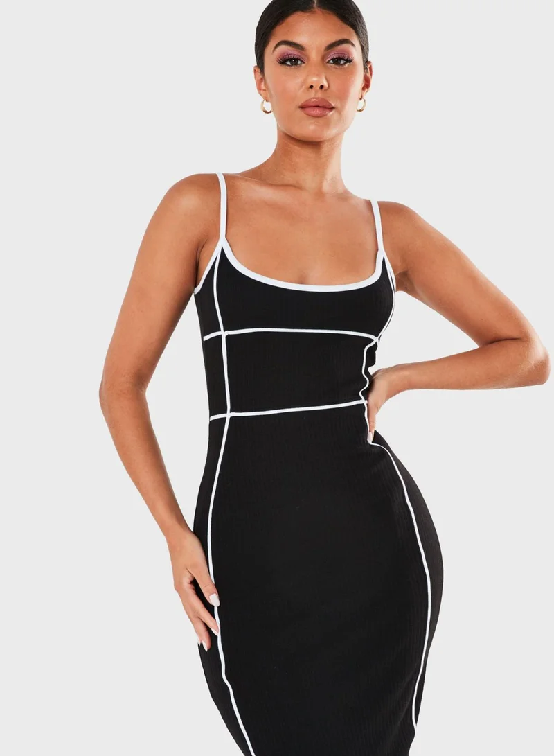 Missguided Ribbed Bodycon Dress