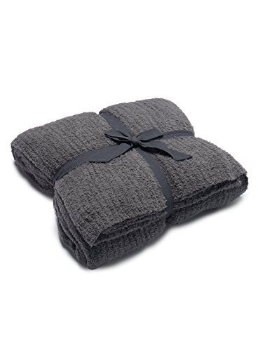Barefoot Dreams CozyChic Ribbed Bed Blanket King Graphite