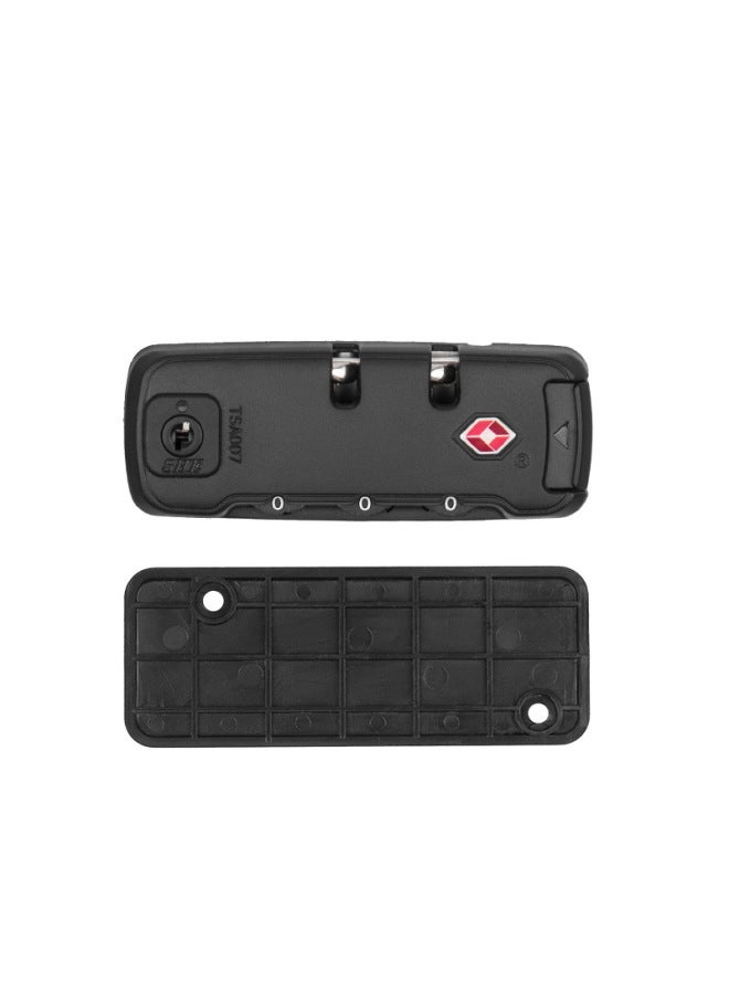 Password Lock Tsa Customs Lock Backpack Zipper Lock Tsa21101 Customs Fixed Lock Black